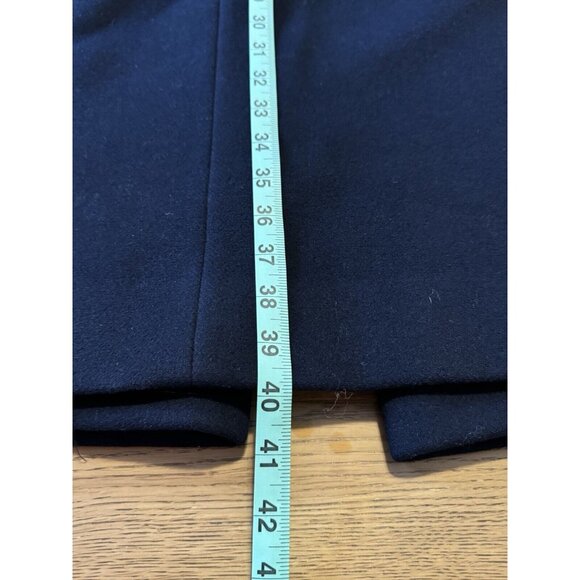 Shagmoor Blue Wool Long Jacket‎ 1900's Trench Coat Sz Measured VTG Designer - Picture 14 of 14